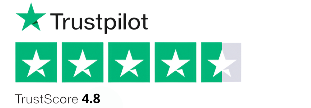 Trustpilot TrustScore 4.8