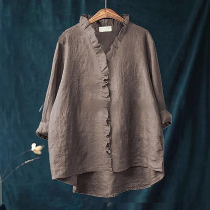 Lucy | Elegant Summer Linen Blouse