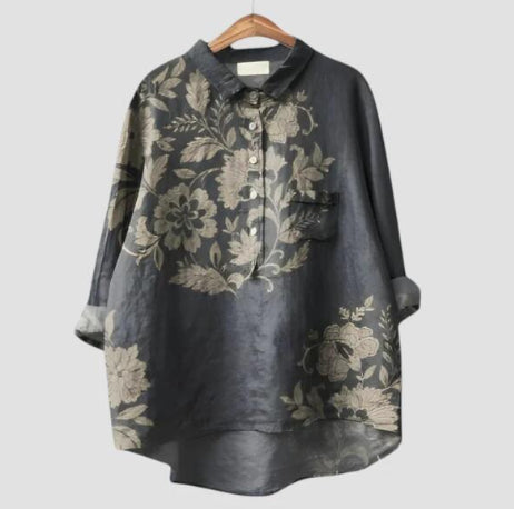 Celeste | Blusa de Verano Elegante de Lino