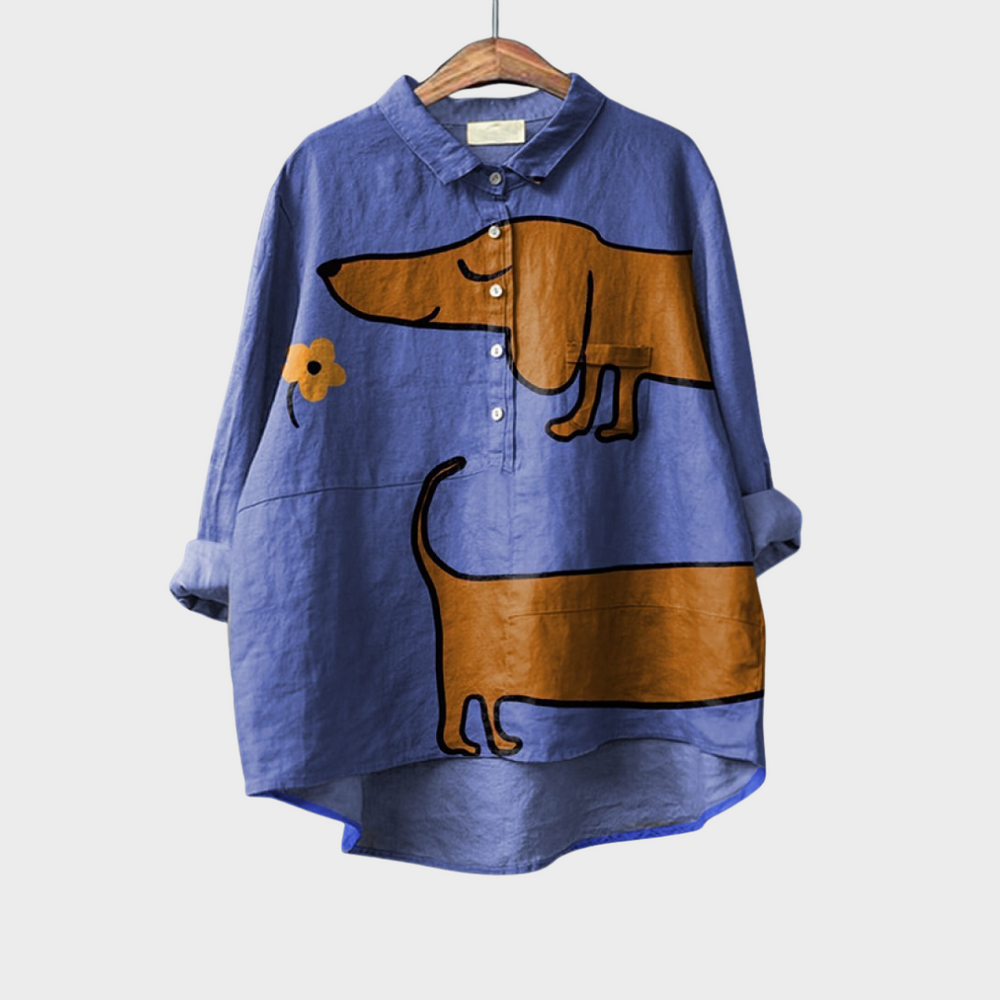 Emma | Elegant Summer Linen Blouse